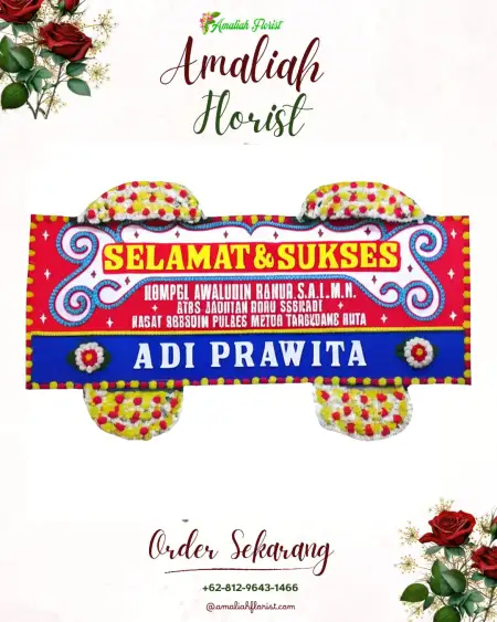 Papan Bunga Ucapan Selamat Vi Suku